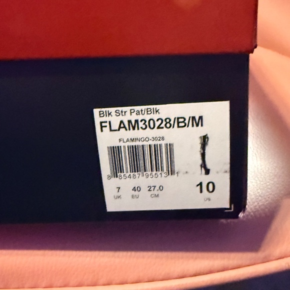 Pleaser 8" Flamingo #3028 Black Patent Thigh High Boots- Size 10 - Picture 6 of 6